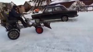 мотоблок с передним адаптером