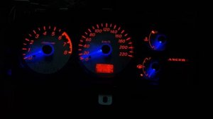Светодиодная подсветка Mitsubishi Lancer 9 панель приборов
