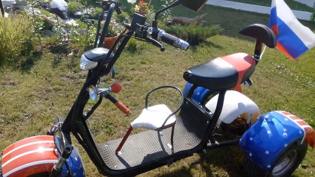 Ситикоко трёхколёсный с детским сидением. смотреть онлайн