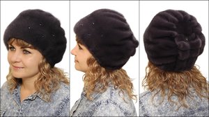 Женская меховая норковая шапка "Владлена"