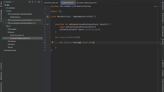 How to create a custom alert dialog in Android & Kotlin
