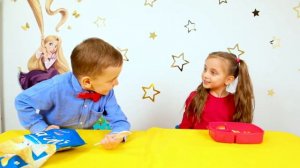 Фурсики играют в школу и едят вредную еду Pretend Play School & Eat not Healthy food