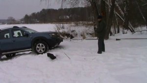 Испытание лебедки Т мах 6000 на Рено Дастер