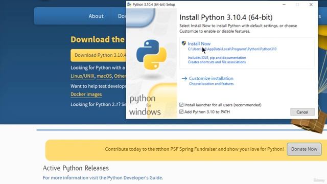 Installing Python on Windows