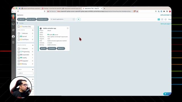Deploying an application using Red Hat OpenShift GitOps (Argo CD)