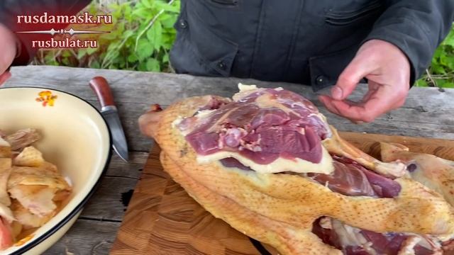 Как разделать гуся безотходно? Мой совет как приготовить гуся. Очень быстро и вкусно. Домашний гусь