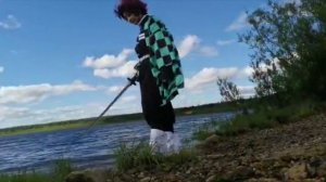 VLOG: ФОТОСЕТ на ПРИРОДЕ/Косплей на Танджиро Камадо
