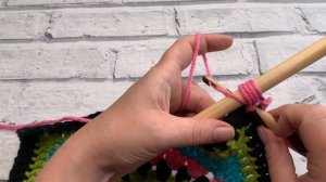 How to attach crochet wall hanging to a dowel Rod