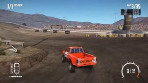 Wreckfest PS4 new track and car rattlesnake racepark reverse , trophy runner decent lap