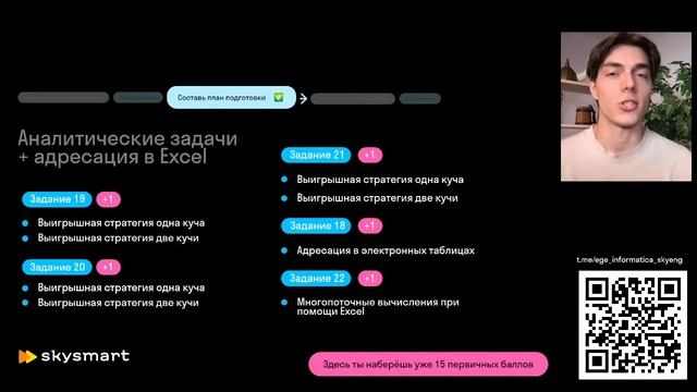 ? План подготовки к ЕГЭ-2024 по ИНФОРМАТИКЕ на год | Skysmart смотреть онлайн