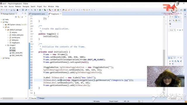 #8 JToggleButton in Swing | Component of Swing | Java GUI | Hindi смотреть онлайн