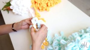 Вяжем трехцветный плед из Alize Puffy. Идеальное соединение