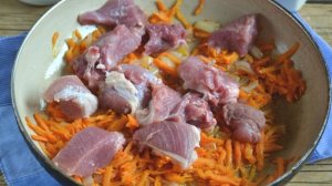 Тыква в духовке с мясом