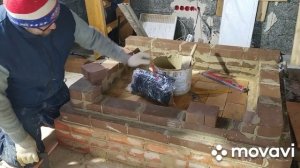 Самая популярная камино-печь с хлебной камерой своими руками. Кладка последовательно, по полочкам.