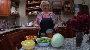 САЛАТ Из КАПУСТЫ И ЗЕЛЕНЫХ ПОМИДОР НА ЗИМУ.