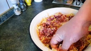 Домашние котлеты из курицы и говядины, готовим вместе с Лёсиком