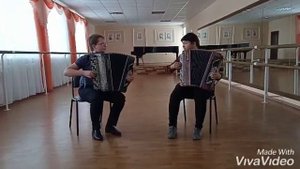 А.Летунов Фантазия на тему песни Ф.Мокроусова "Вологда" (Ансамбль Дорохин Виталий, Гобушина Арина)