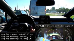 Renault Clio E-Tech Hybrid: CITY fuel economy consumption real-life test mpg urban l/100 km 1001car