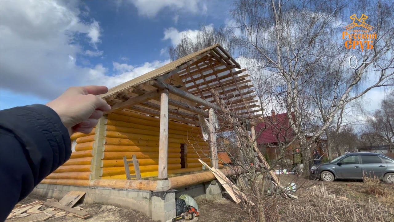 Зашли на новую отделку сруба в Серебряных прудах! - это первое видео из цикла. смотреть онлайн