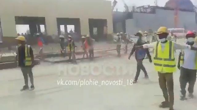 Ours are beaten In Bangladesh, at the Rooppur nuclear power plant under construction, there was 🤣😂👍 смотреть онлайн