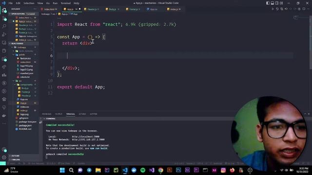 Full React Tutorial #4 -How to Create Component in React js