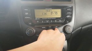Как установить время на магнитоле хонда аккорд 7