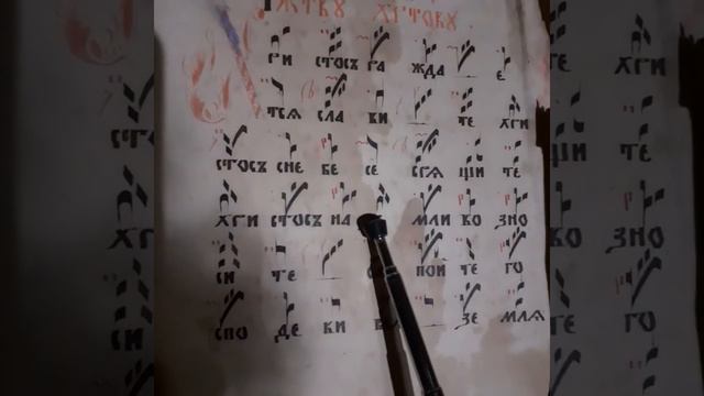 ИРМОС ХРИСТОС РАЖДАЕТСЯ СЛАВИТЕ ПО ОБИХОДНИКУ ИРМОСЫ РОЖЕСТВА ХРИСТОВА ЗНАМЕННАЯ КРЮКОВАЯ НОТАЦИЯ