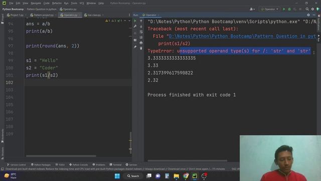 Arithmetic Operator || Prat 2 || Operators in Python ||  Python Programming for Beginners