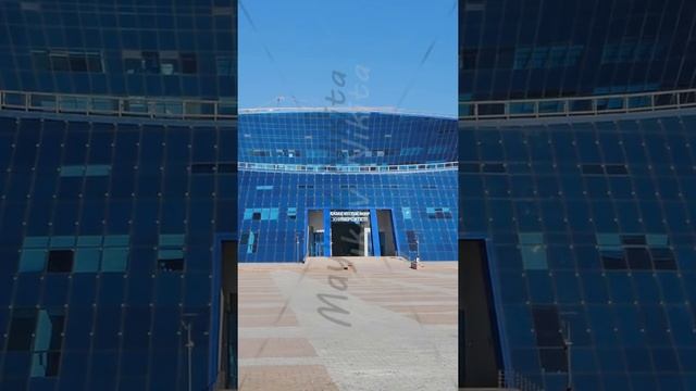 Vertical video. Astana, Kazakhstan - August 12, 2016:  Kazakh National University of Arts Shabyt