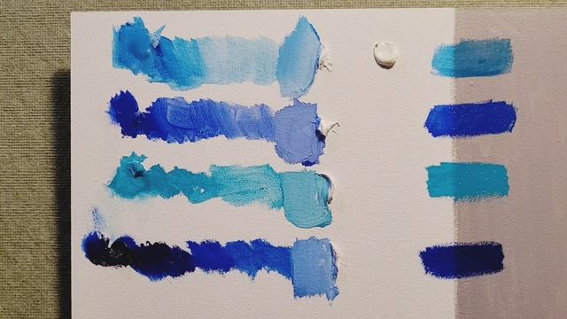 Обзор масляных красок.Лессировочный Manganese Blue#лессировка #масляныекраски #маслянаяживопись