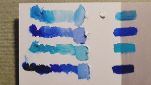 Обзор масляных красок.Лессировочный Manganese Blue#лессировка #масляныекраски #маслянаяживопись