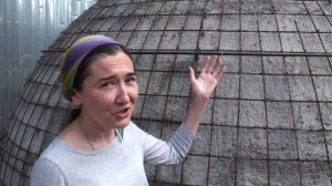 В небеса..Храм растет. Смотрим сечение трубы для изготовления Креста на купол.