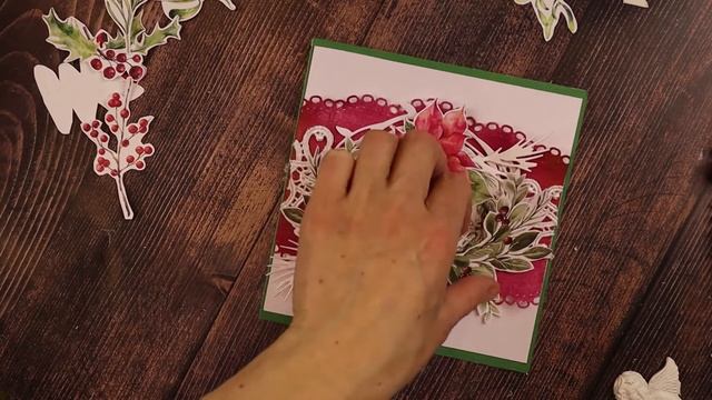 Открытка на рождество, на новый год скрап открытка своими руками мастер класс пошаговый скраподелие