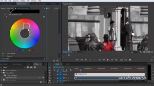 Adobe Premiere Pro - как сделать черно белое видео с оставлением на объекте одного цвета