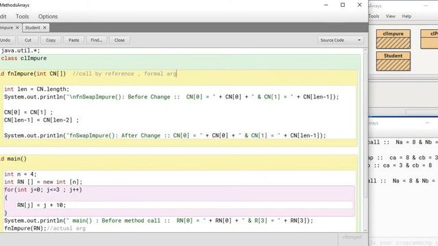 Java Pure and Impure Methods C - Call by Value & Call by Reference