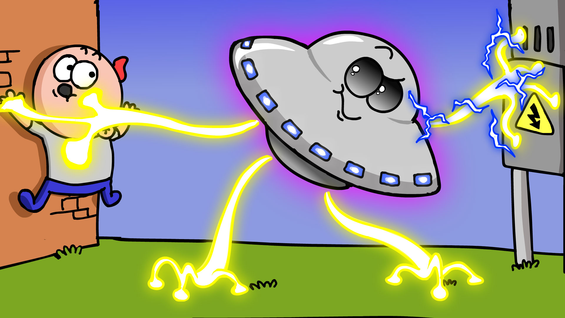 ВСТРЕТИЛ НЛО часть 2 ! (Анимация) смотреть онлайн