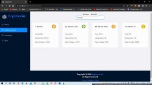 cryptocoin || Cryptocurrency React Application || Azure Web Application