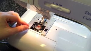 How to wind a bobbin and thread a Janome DC3050 sewing machine