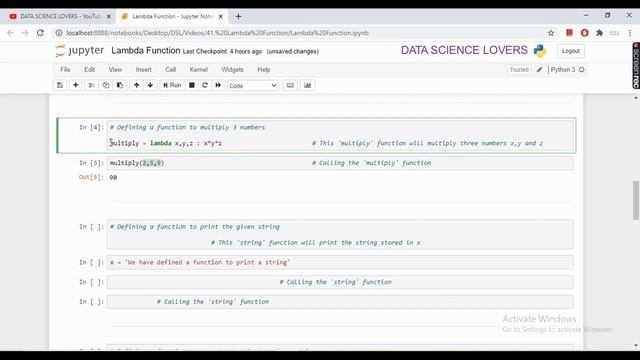 Basic Python Tutorial - 19 ... Lambda Function in Python || Examples | Single Line Functions #pytho