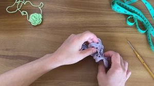 Трендовый чокер цветок своими руками. Роза крючком