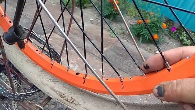 Заспицовка 36 спиц в обод на 32 спицы