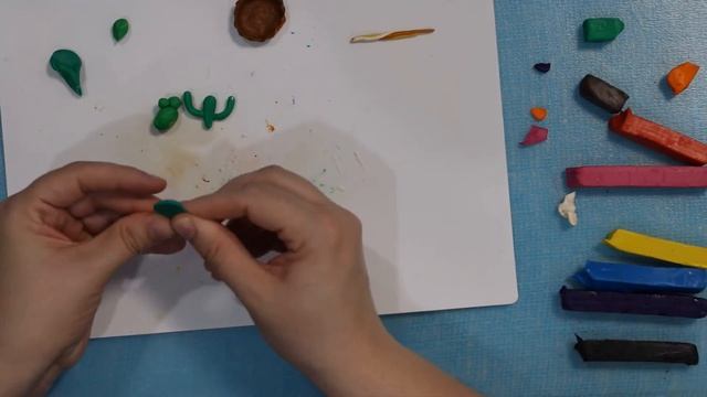 Кактусы. Лепим пластилином, полимерной глины смотреть онлайн
