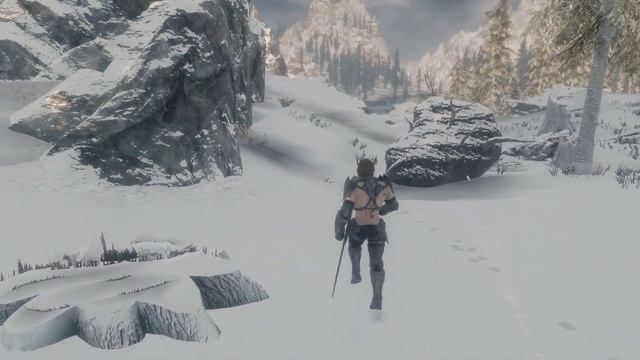 footprints in the snow in skyrim