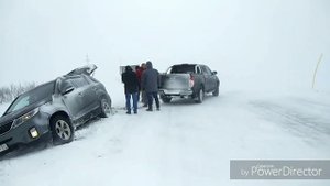 #Териберка #зимняядорога Зимняя дорога в Териберку. Teriberka storm