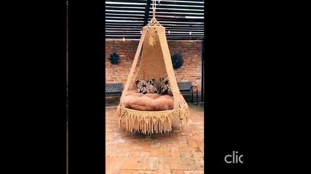 Beautiful macramé swing jhoola India jhula смотреть онлайн