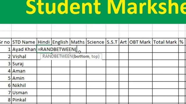 How to Create Student marksheet in Excel | GIT Education смотреть онлайн