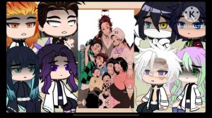 Past Hashiras react to Tanjiro Kamado || Demon Slayer || KNY || Gacha Club || Read description ||