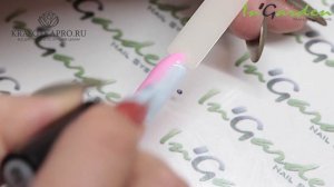 Дизайн ногтей от In'Garden. Градиент и битое стекло.