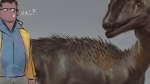 Дилофозавр из КНИГИ Парк Юрского Периода!! Динозавры Крайтона!