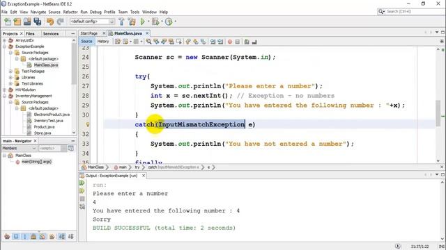 البرمجة الشيئية - معالجة الاستثناءات Handling Exceptions in Java смотреть онлайн